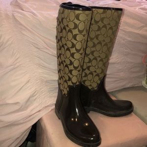 Coach rain boots
